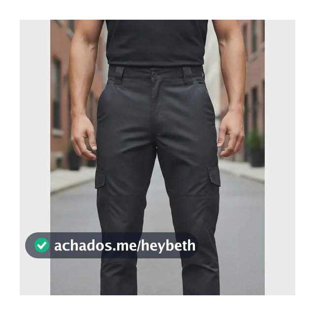 Calça Trekking: Modelo Masculino Design Tático E Tecido Poly