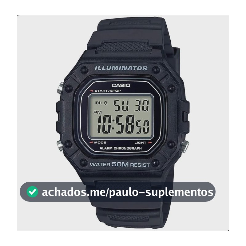 Relógio De Pulso Casio Youth W-218H-1AV