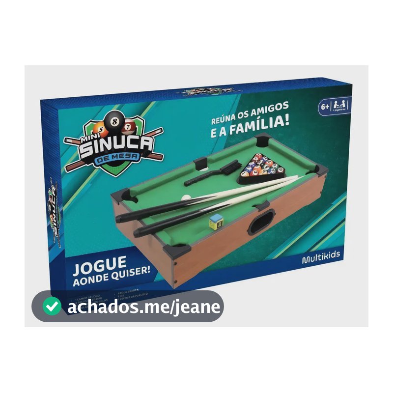 Jogo Mini Sinuca De Mesa Br2074 Multikids - Única Único