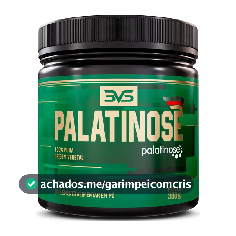 Palatinose 100% Pura - Fórmuila Avançada Com Baixo Índice Glicêmico E Insumos Importados - 300g