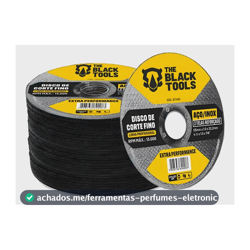 Disco Corte Fino Inox 4.1/2 X 1,0 Esmerilhadeira 50 Peças