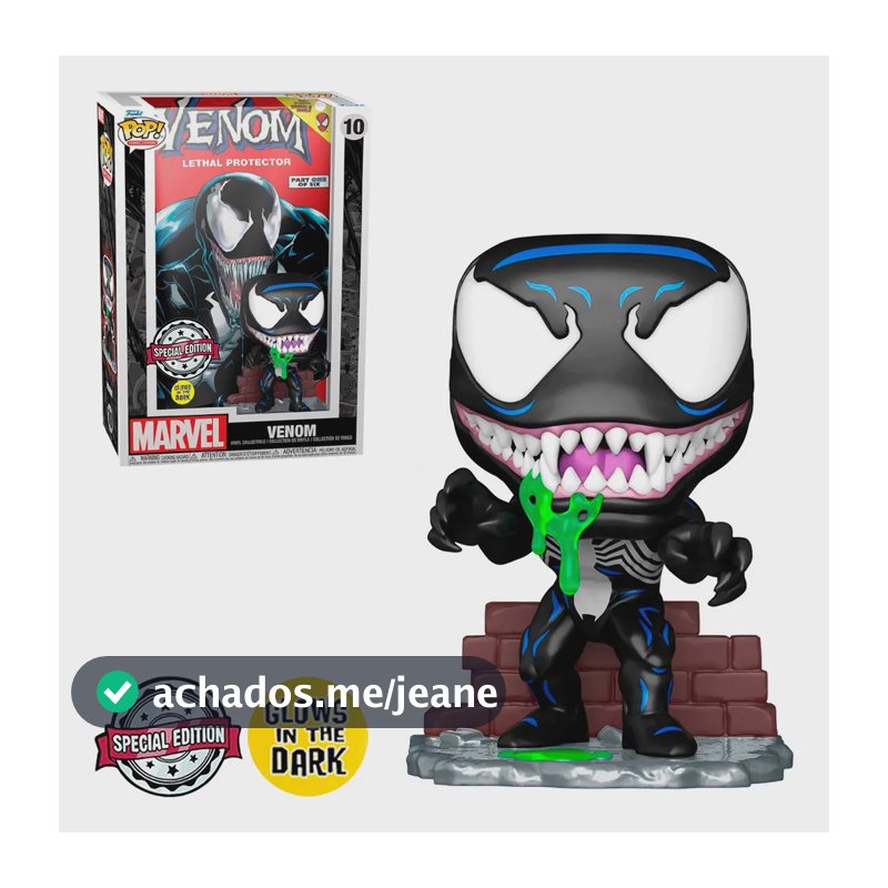 Funko Pop Comic Covers Marvel - Venom 10 Exclusivo (glow)