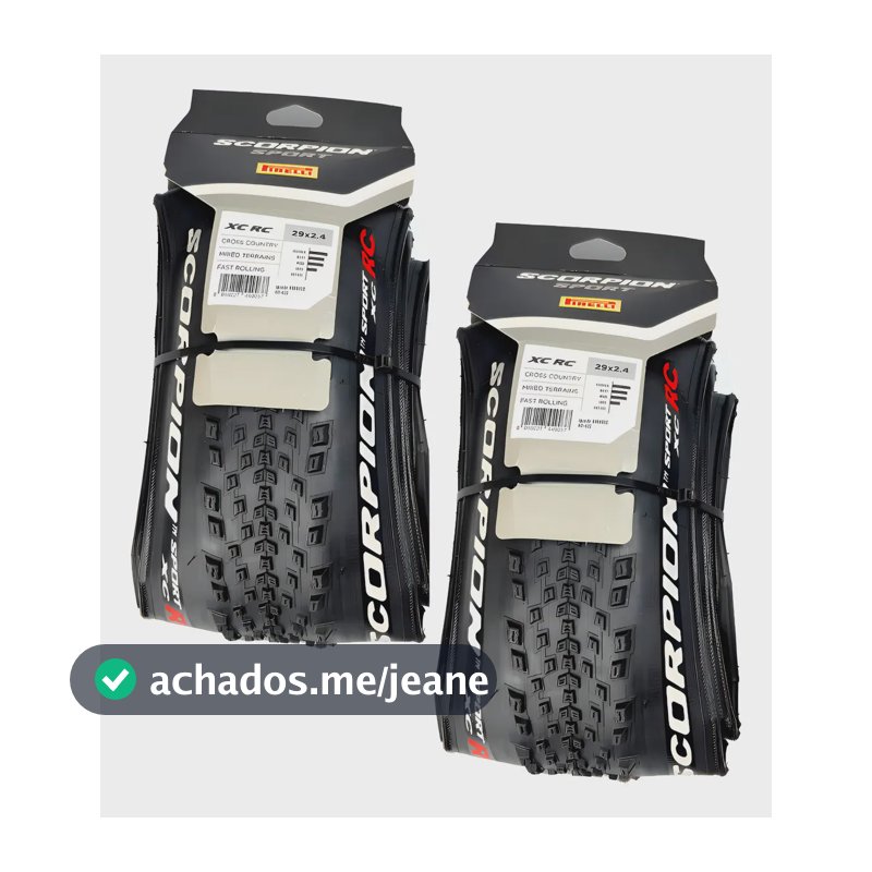 2 Pneu Pirelli 29 Scorpion Xc Rc Sport 2.4 Tubeless Cor Dianteiro E Traseiro