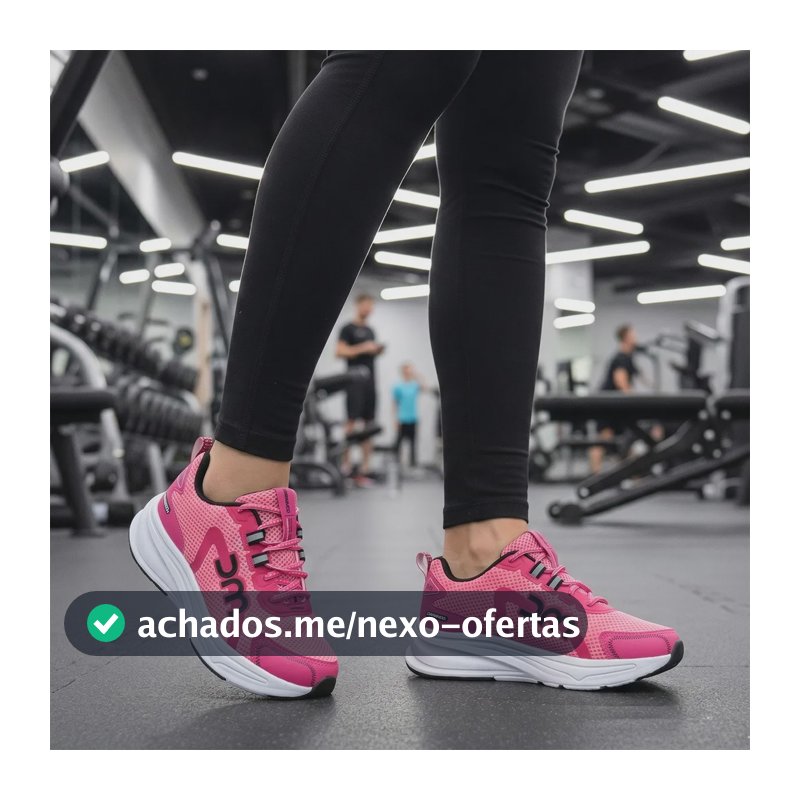 Tenis Feminino Academia Esportivo Caminhada Corrida Pink 38 Br