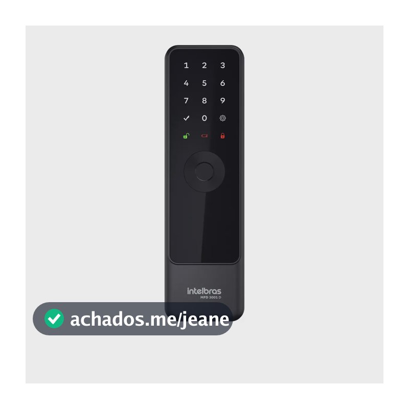 Fechadura Inteligente De Embutir Sem Maçaneta Mfd 3001 D Intelbras