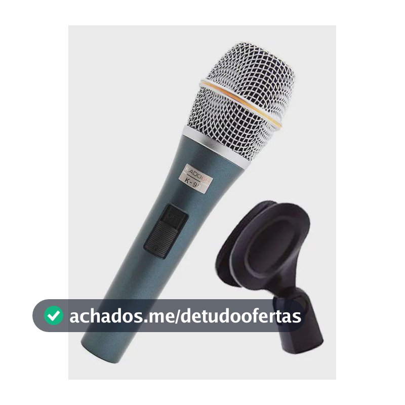 Microfone Dinamico Kadosh K98 Azul-petróleo