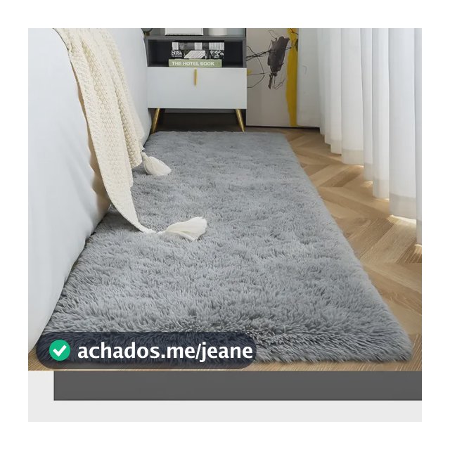 Tapete Passadeira 2,00x0,60 Quarto Pé De Cama Luxo Conforto