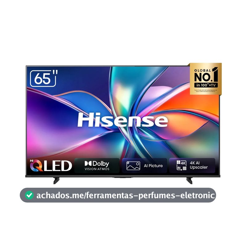 Smart TV Hisense HI-QLED 4K 65" Polegadas com Dolby Vision, Dolby Gaming e Alexa - 65Q6QV