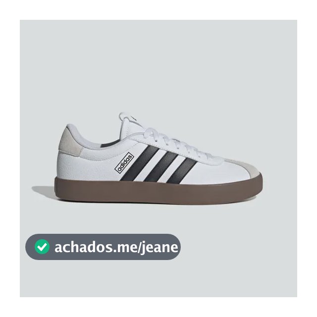 Tênis Casual Masculino Vl Court 3.0 adidas Branco/preto Liso 42 Br