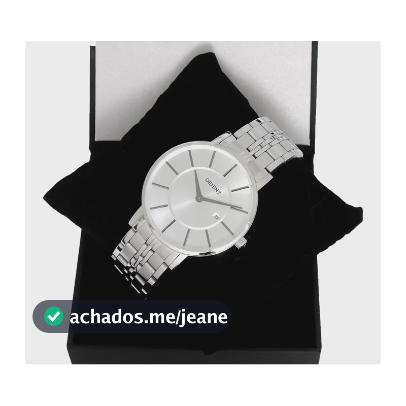 Relógio Orient Masculino Eternal Slim Mbss1261 S1sx Oferta Prata