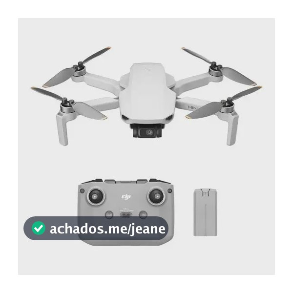Drone Dji Mini 4k Distancia 10km Câmera 4k 2.4 Ghz 1 Bateri Cor Prateado