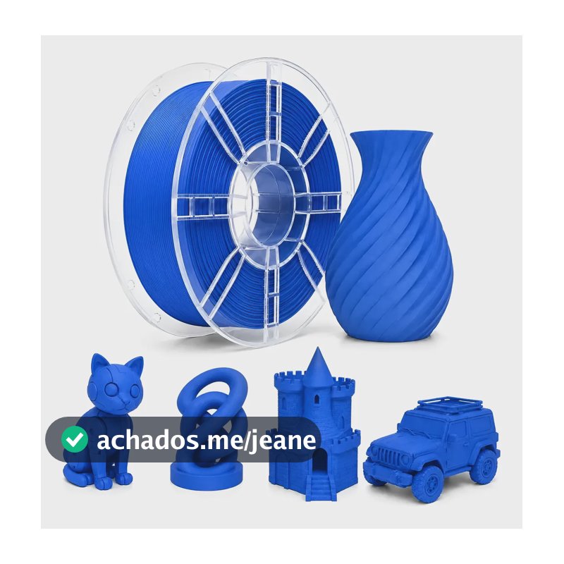 Filamento Pla Matte Sol3d 1kg 1,75mm Para Impressão 3d Azul