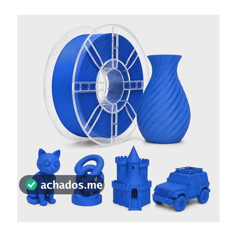 Filamento Pla Matte Sol3d 1kg 1,75mm Para Impressão 3d Azul