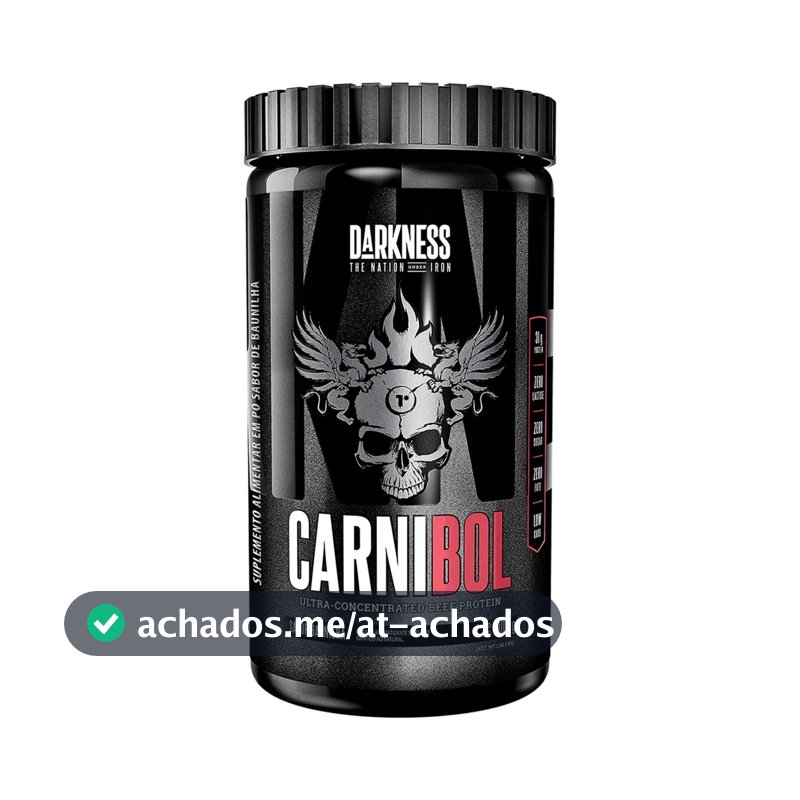 Proteína Darkness Carnibol Beef em pó Sabor Baunilha 900g