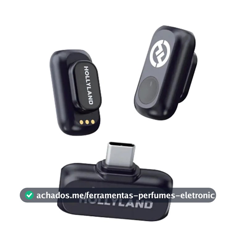 Microfone Lark A1 Hollyland Mini Usb-c Preto