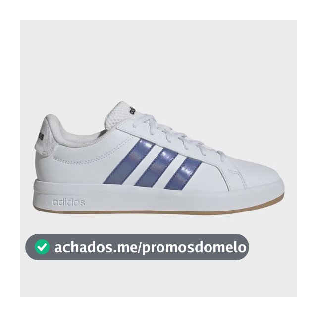 Tênis Feminino Grand Court Base 3.0 adidas Branco Liso 39 Br