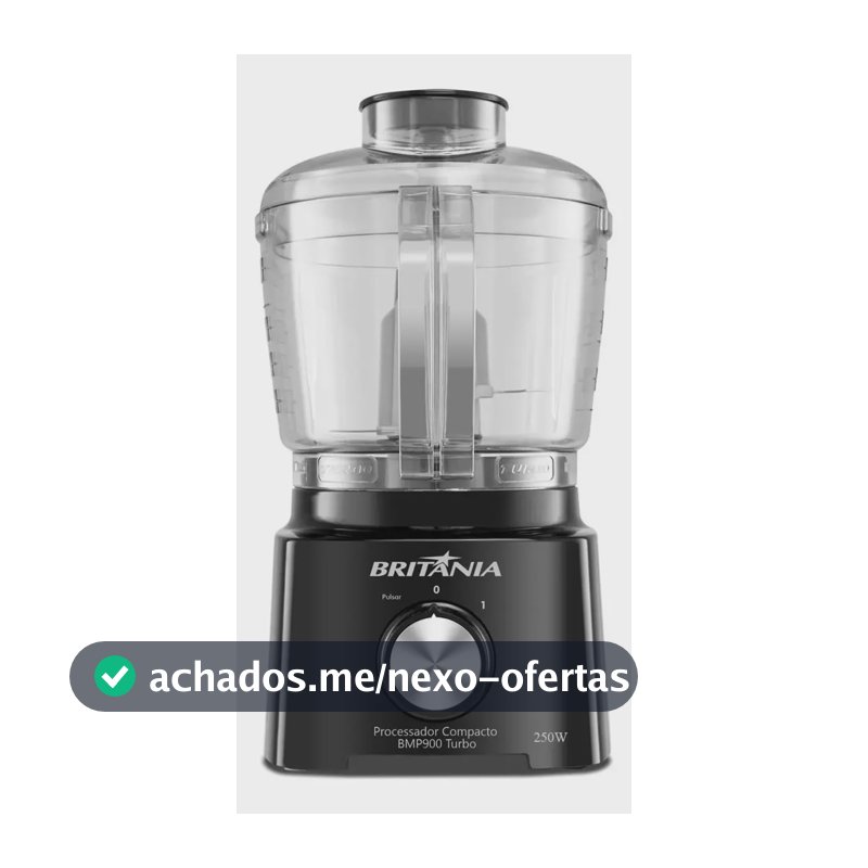 Multiprocessador Britânia BMP900P Turbo com 500 mL e 300 W – Preto