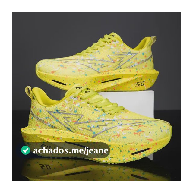 Tênis Esportivo Leve Carbono Brilha Escuro Corrida Dourado 38