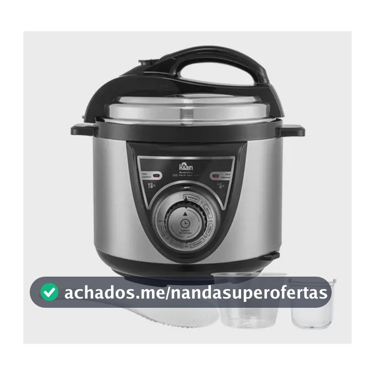 Panela De Pressão Elétrica Kian 4l Inox Acessórios Cor Prateado Frequência 50 Hz X 60 Hz