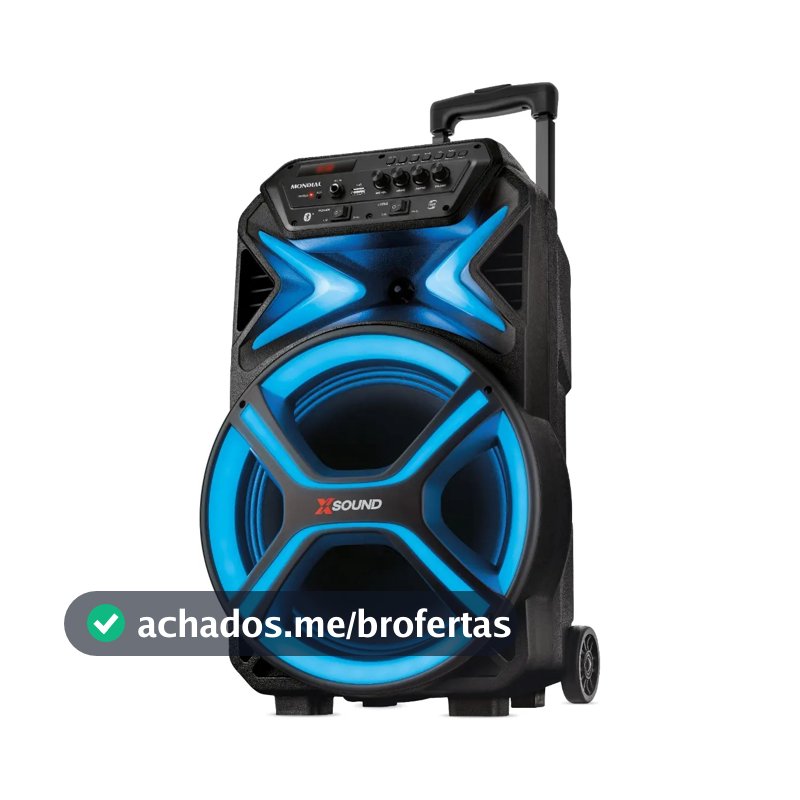 Caixa Amplificada CM-550-L 550w Rms Preta Mondial Bivolt Preto
