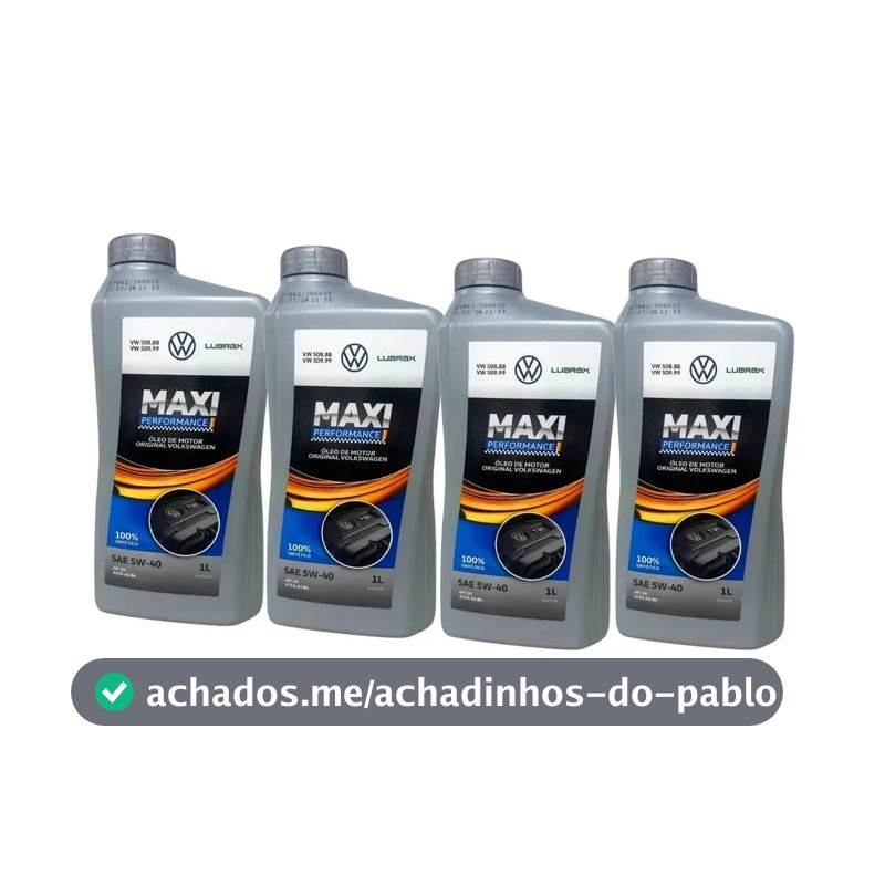 Óleo 5w40 508 509 Maxi Performance 100% Sintético 4 Litros