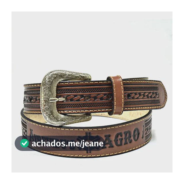 Cinto Em Couro Estampa Agro Exclusivo Atrevidu's Country