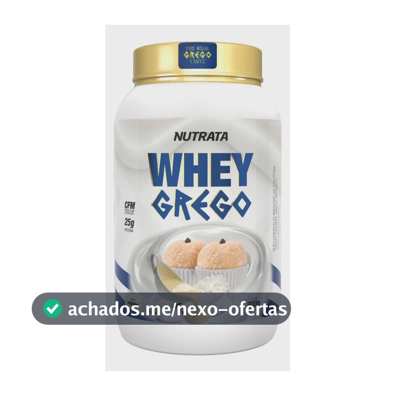 Whey Grego Pote 900g Beijinho Nutrata