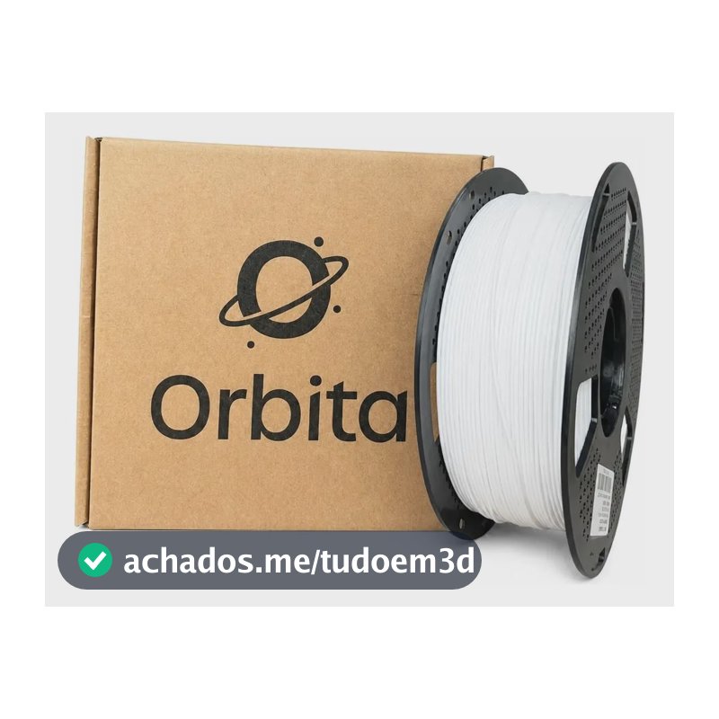 Filamento Petg Para Impressora 3d Orbita 1,75 Mm 1 Kg Branco