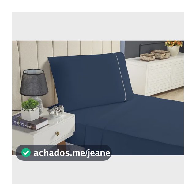 Conjunto Lençol Solteiro 3 Peças 400 Fios Ponto Palito