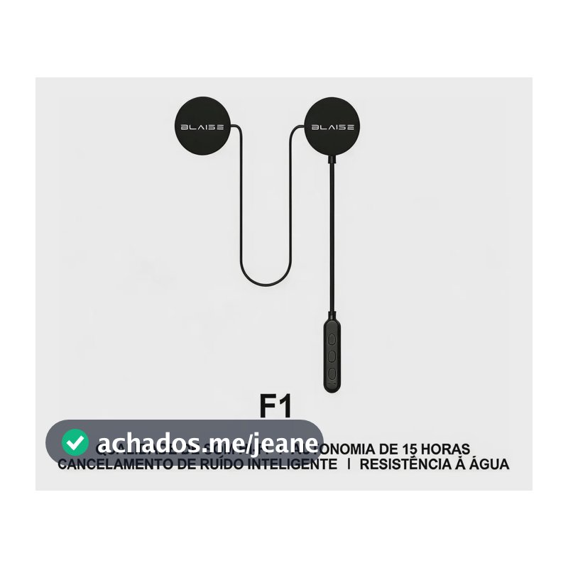 Blaise F1 Fone Bluetooth Para Capacete Áudio Nítido 300h I A