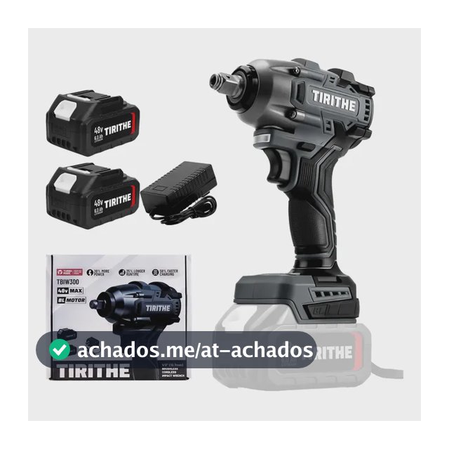 Chave De Impacto Brushless 500nm Com 2 Baterias 48v Cinza-escuro 127/220v