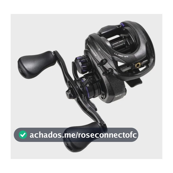 Carretilha Marine Sports Lubina Black Widow GTX 9.5:1 Direita Perfil Baixo
