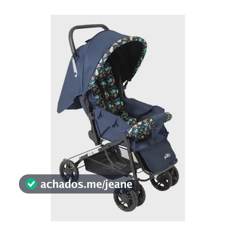 Carrinho De Bebê Stillo Supremo 0 A 15kg Azul Oceano