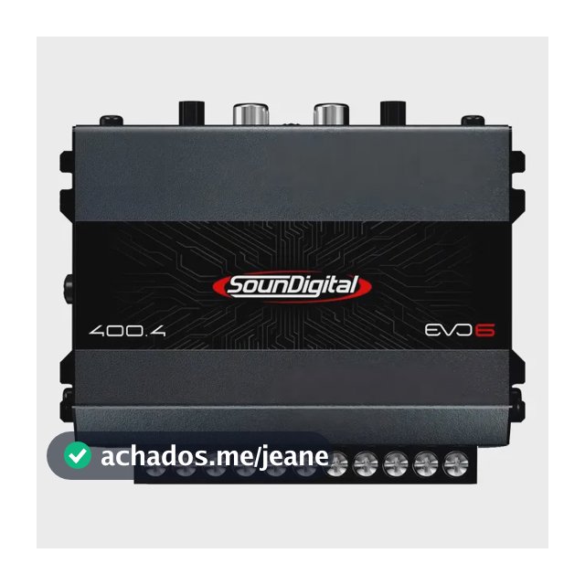 Módulo Amplificador Soundigital 400.4 Evo 6 Classe D 4 Canais 4 Ohms - Canal 2 Ohms E Bridge 4 Ohms Sd 400w Rms 4c Potência Som Automotivo Carro Moto SUV 400 Wrms Sd400.4 Sd400x4 Sd400.4-4 Sd 400.4-4