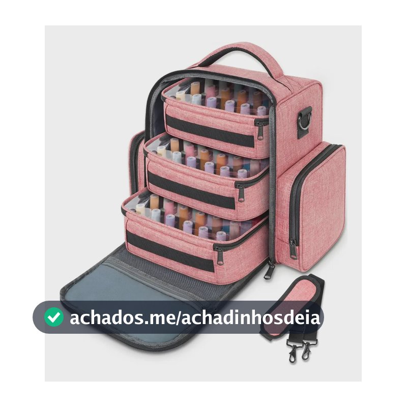 Maleta De Maquiagem, Bolsa Organizadora De Esmaltes Multifuncional Com 3 Bolsas Necessaires Removíveis, Estojo Profissional De Maquiagem Ideal Para Viagens E Uso Diário, Yorepek 6050 Rosa