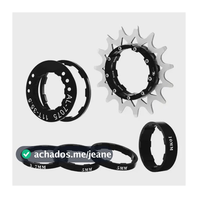 Kit Conversor para Single Speed 16 Dentes Padrão HG Freeride GTA Preto