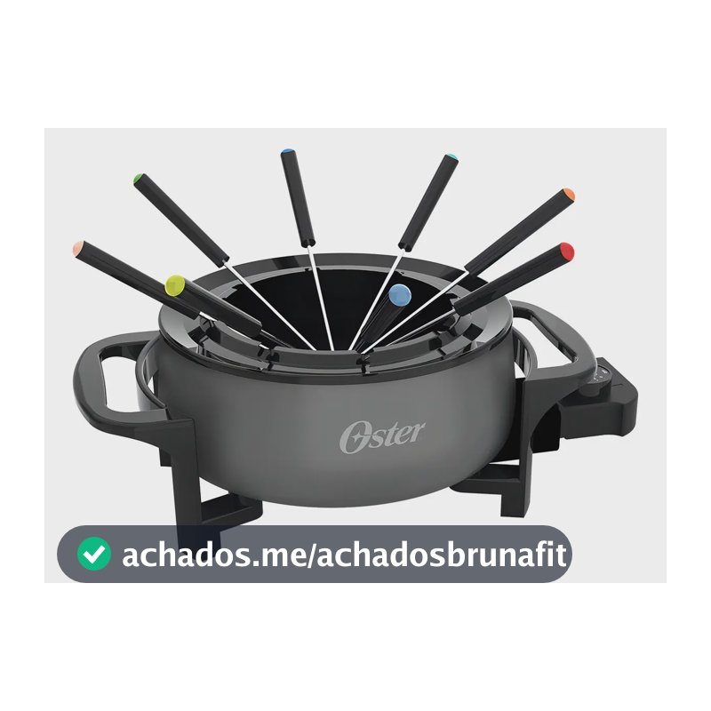 Panela Elétrica Oster Para Fondue, 4 Temperaturas, Cor Cinza