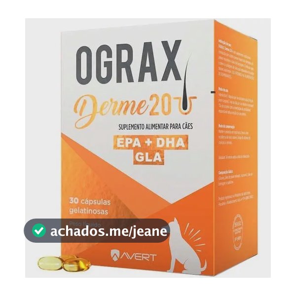 Ograx Derme 20 Epa dha 30 Capsulas Avert