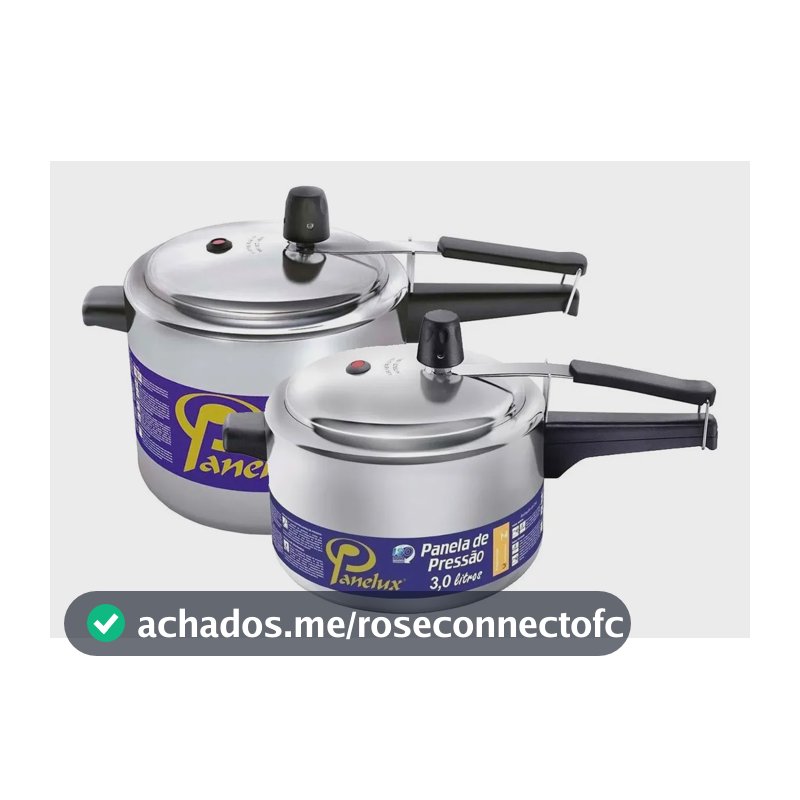Kit 2 Panelas De Pressão 3,0 E 4,5 Lt Polida Classic Panelux Cinza