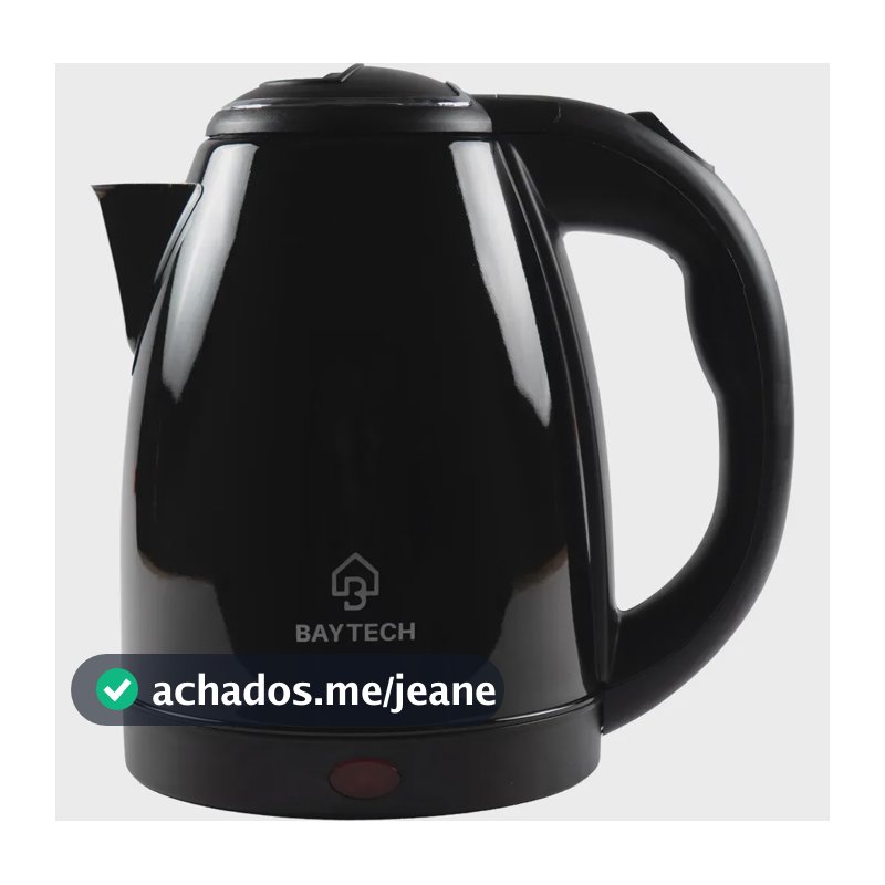 Chaleira Elétrica Baytech Inox 2 Litros Desligamento Automático Jarra Para Café Chá Água Aquecimento Rápido
