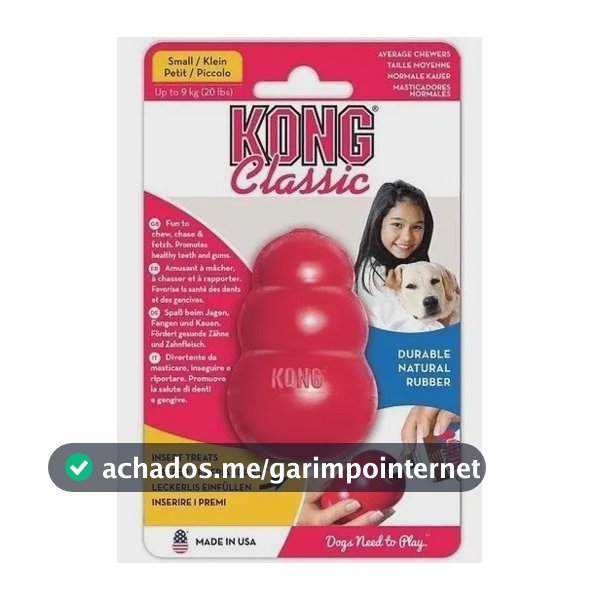 Kong Classic Pequeno Mordedor Recheável