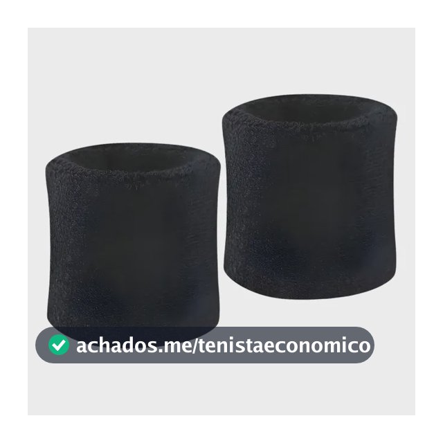 Munhequeira Kanxa Atoalhada Tamanho Único Respirável Preto Un