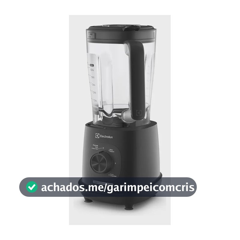 Liquidificador Electrolux 600W de Potência com 2.7 Litros de Capacidade 3 Velocidades Lâmina TriForce e Pés Antiderrapantes EBL700 - Preto