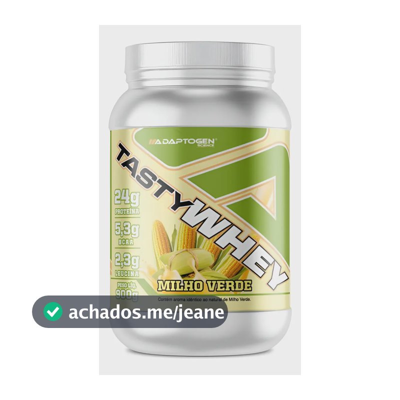 Proteína Whey 3W Adaptogen 900g Sabor Milho Verde