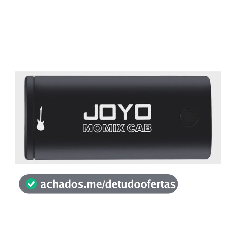 Interface de Áudio Joyo MOMIX CAB Celular/PC Preto p/ Gravação e Streaming
