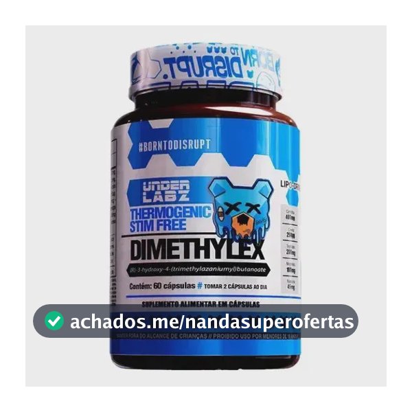 Dimethylex Stim Free 60 Caps Under Labz Sem Sabor