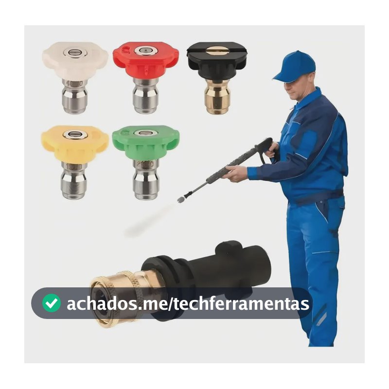 Kit Bicos Adaptador Engate Rápido Lavadora Alta Pressão