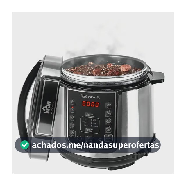 Panela De Pressão Elétrica 5 Litros Kian Ppe-101 Cor Inox