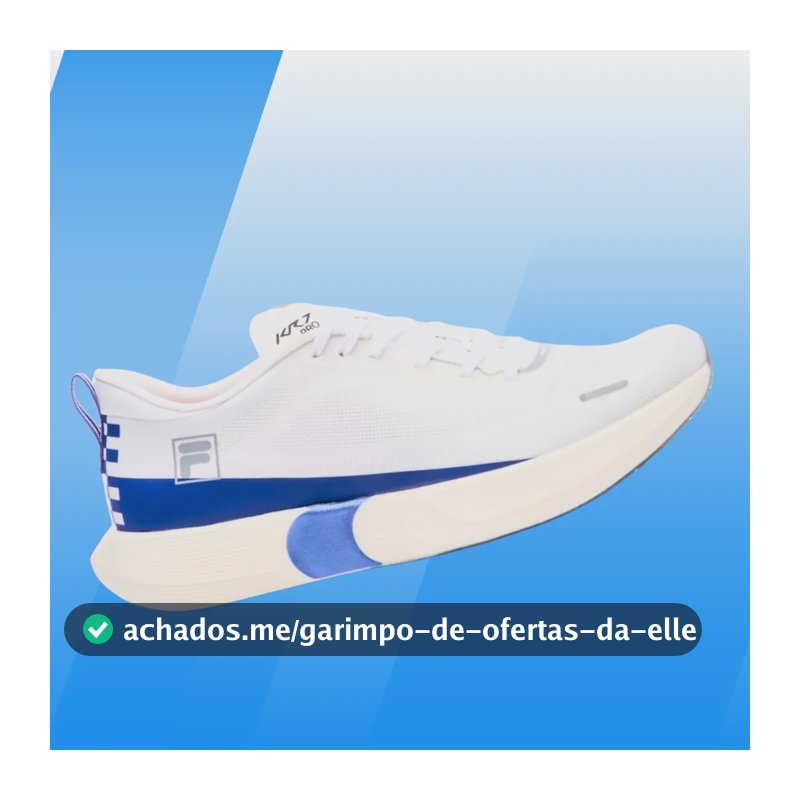 Tênis Fila Kr7 Pro Speed Tech Feminino Corrida Performance Branco/azul Royal 38 Br