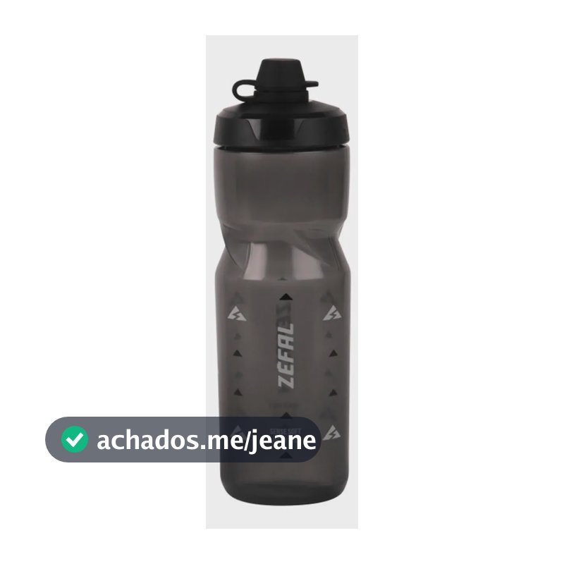 Garrafa Caramanhola Zéfal Sense Soft Bike 800ml Preto Plástico
